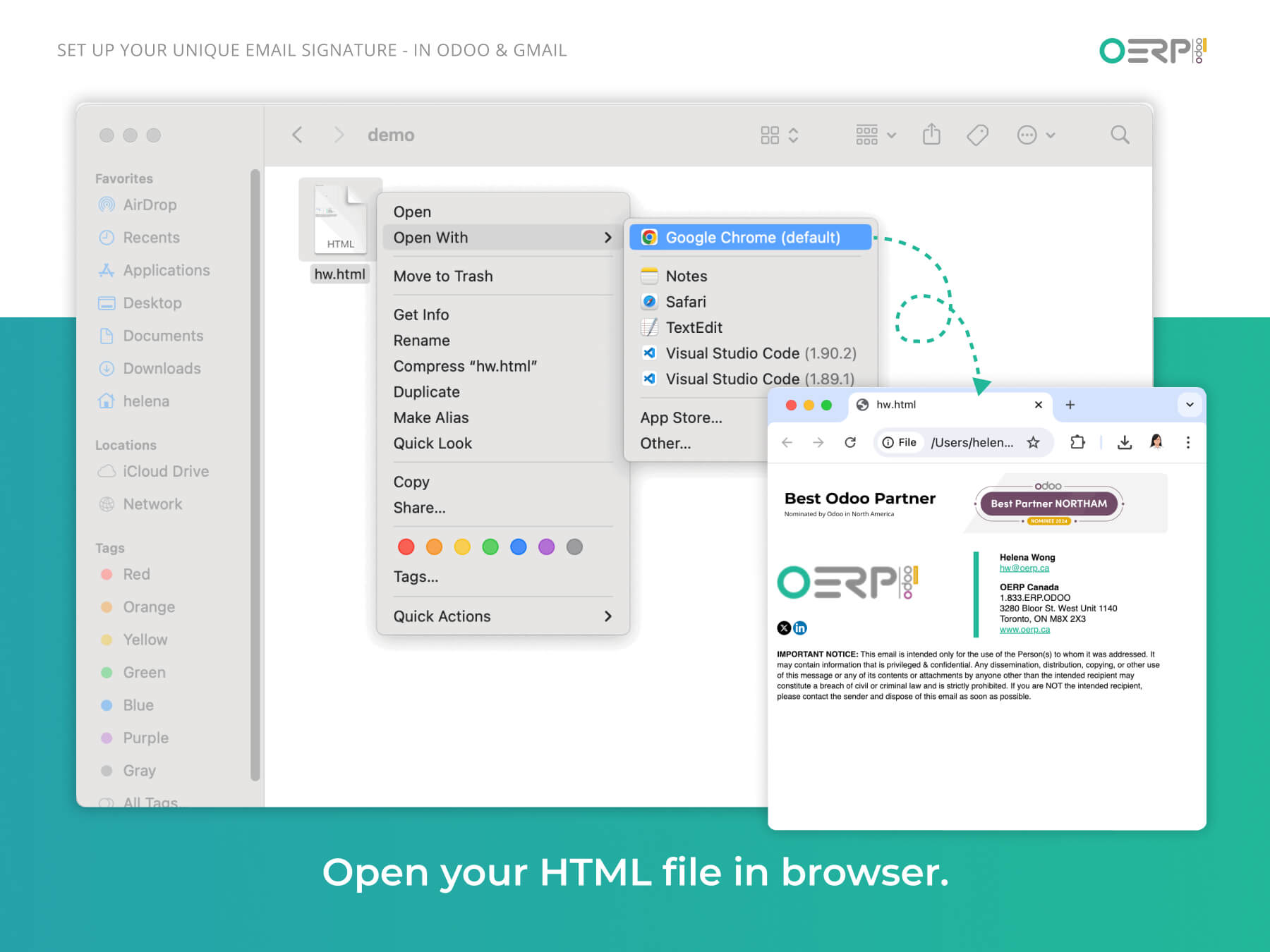 Step 1 - Open your HTML file in a browser 