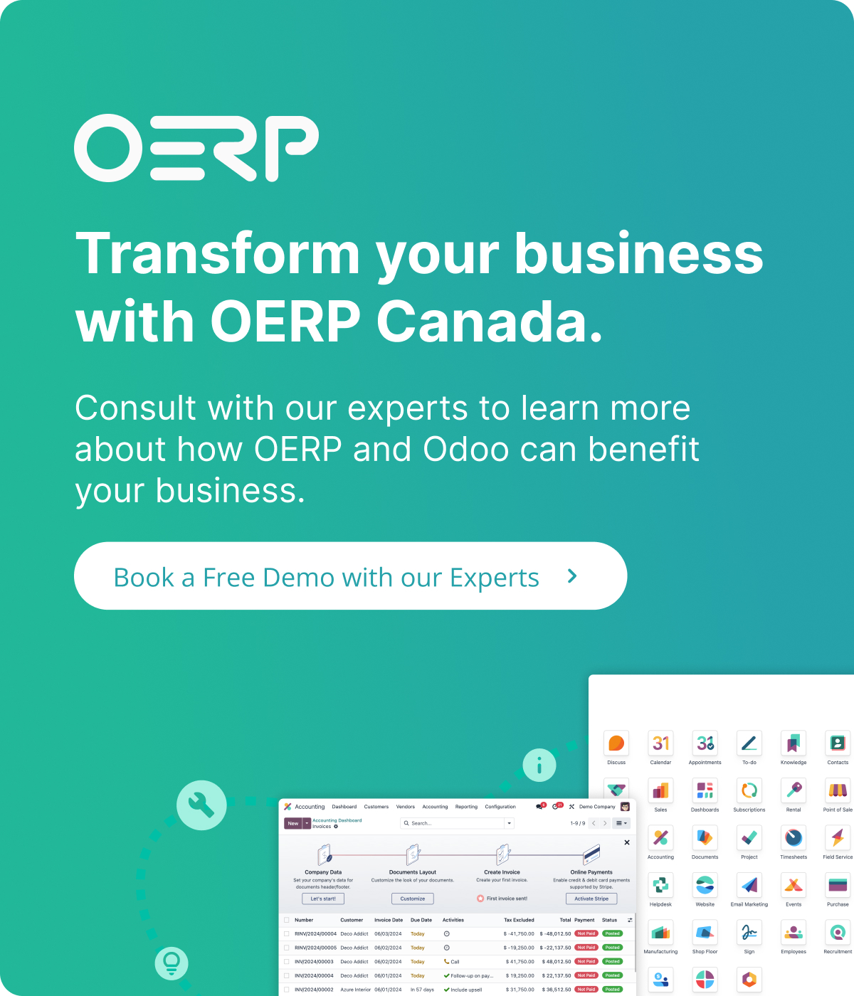 Transform your business with OERP.