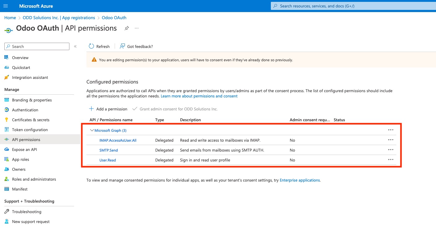 Adding API permissions part 4