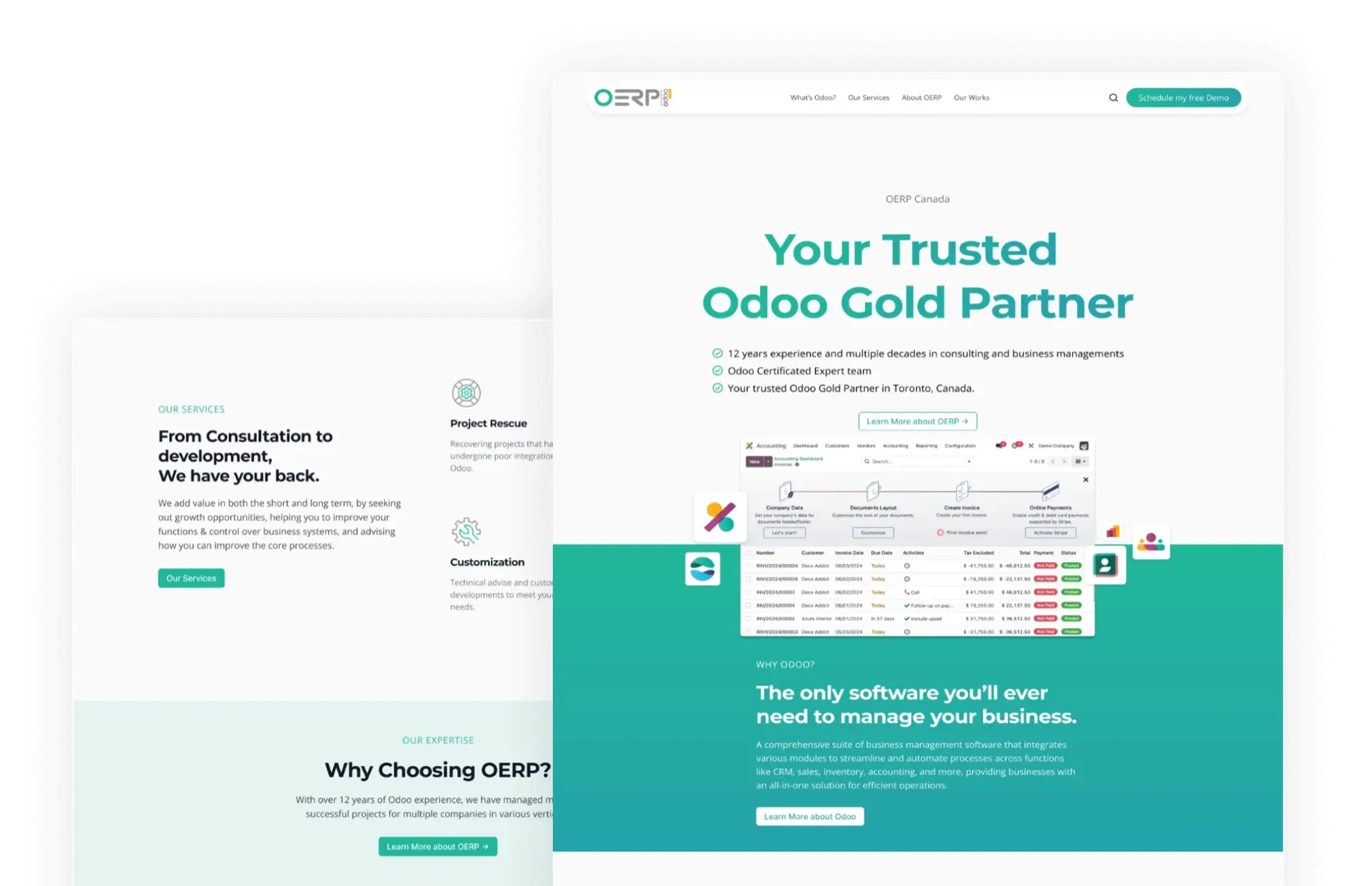 OERP Canada website preview